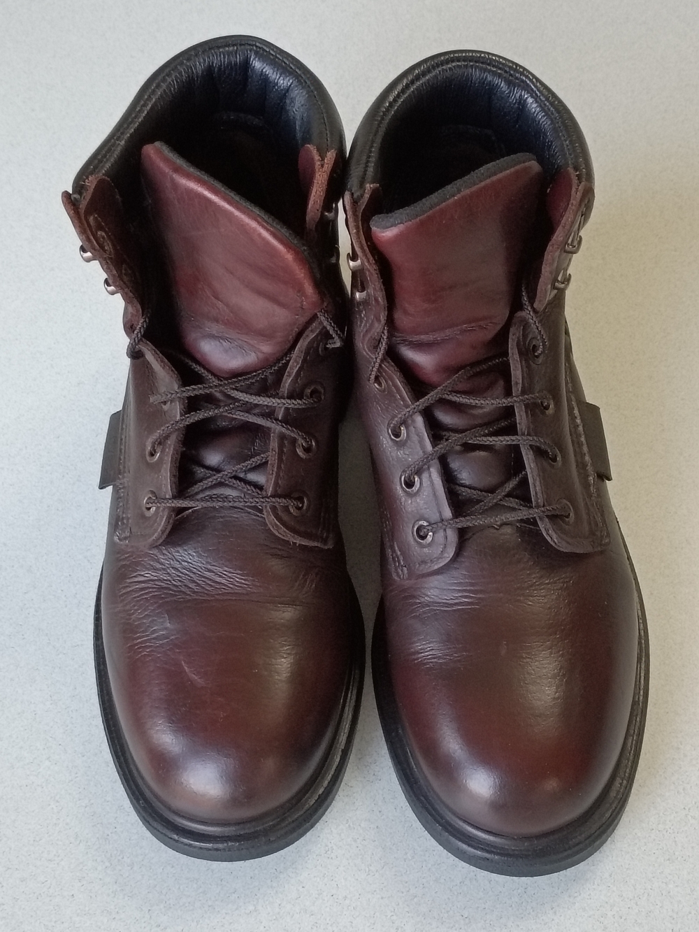 Red Wing 606 Brown Leather Work Boots 7.5D Lace-Up Classic Durable American Made